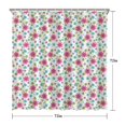 thumbnail image 5 of Pioneer Flower Floral Print Pattern Shower Curtain 72"x72", Bathroom Decorative Shower Curtain Set with 12 Hooks, Waterproof Washable, 5 of 6