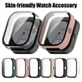 thumbnail image 2 of Flmtop 1PC Smartwatch Cases Full-Coverage Watch Screen Protector Tempered Glass Watch Case Shockproof Impact Resistant Watch Face Covers Compatible with CMF BY NOTHING Watch Pro, 2 of 10