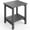 Gray, variant on EastVita Outdoor Side Table 18 X 15 Inch Hdpe 2-Tier Patio Side Tables For Outside For Patio Pool Deck Indoor Backyard Navy