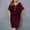 Wine, variant on Wiyuqeen Womens Plus Size Pencil Bodycon Dresses with Chiffon Cape V Neck Overlay with Rhinestone Mother of the Bride Dresses