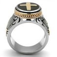 thumbnail image 3 of Anillo Para Hombres de Cruz de Acero Inoxidable Christiano Catolico de Jesus, 3 of 5