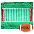 thumbnail image 4 of Posh Home Sports Field Game Microplush Reversible Sherpa Interactive Throw & Pillow Gift Set (Football), 4 of 4