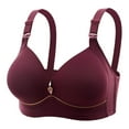 thumbnail image 1 of fheaev Soutien-Gorge Grande Taille pour Femmes Soutiens-Gorge Sans Armatures Impression Rassemblé Grande Taille Sans Armature Bretelles Réglables Couverture Complète Rehausseur Soutiens-Gorge Quotidiens sous-Vêtements, 1 of 4