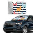 thumbnail image 2 of Yiaed Colorful Llama Print Car Windshield Sunshade Front Auto Car Front Window Sun Shade Foldable Sun Visor Shield Cover Auto Accessories for Sedan SUV Truck-Medium, 2 of 5