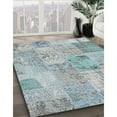 thumbnail image 3 of Ahgly Company Machine Washable Indoor Rectangle Contemporary Light Steel Blue Area Rugs, 5' x 8', 3 of 7
