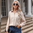 thumbnail image 2 of Clothing 2025 Super Soft Wrinkle Free Button Down Shirts for Women Formal Work Dress Blouses Tops Womens Button Down Shirts Boyfriend Long Sleeve Oversized Blouses Tops, 2 of 5