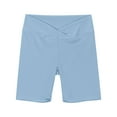 thumbnail image 4 of Sopiago Girls Dance Shorts Breathable Bike Shorts for Girls Sports Play Underdress Sky Blue,11-12 Years, 4 of 4