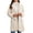 Apricot, variant on Women'S Plush Coat Comfortable Casual Warm Suit Collar Double-Breasted Mid-Length Coat Black S