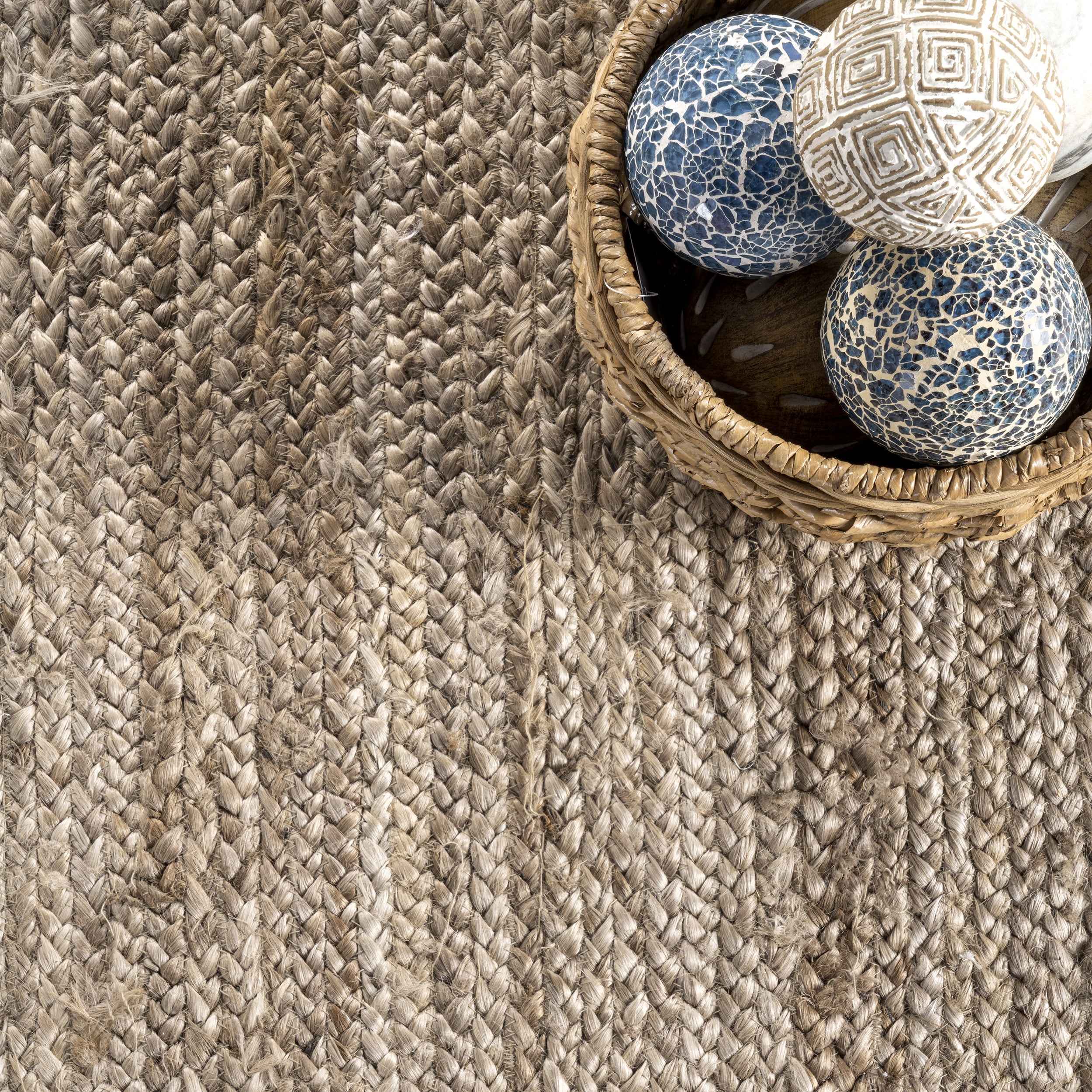 nuLOOM Eleonora Casual Jute Area Rug, 8', Gray
