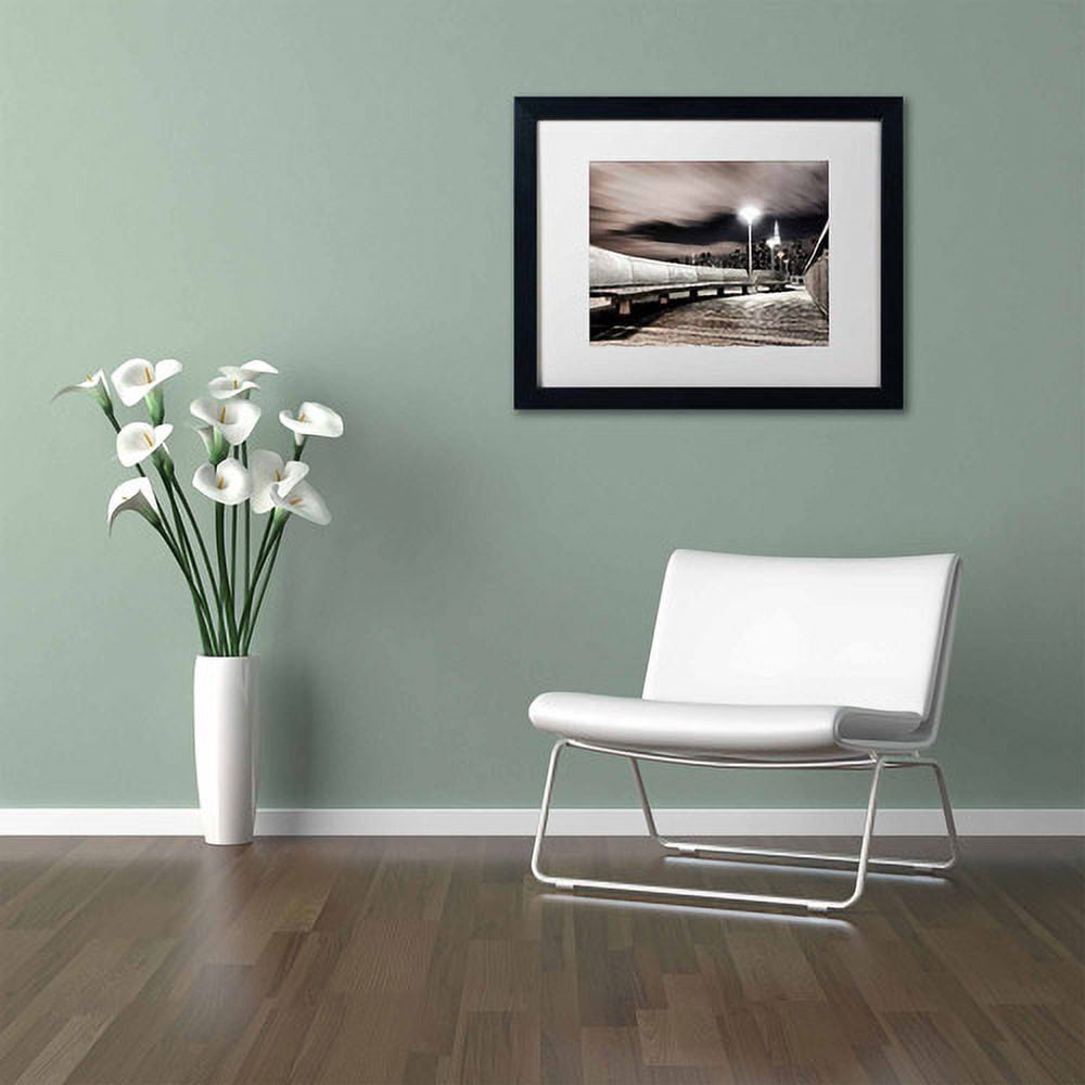 Trademark Fine Art "NYC" Canvas Art by David Ayash, White Matte, Black Frame