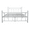 White, variant on SESSLIFE Metal Bed Frame Twin Size, White Platform with Headboard and Footboard, Sturdy Steel Slat Support, Metal Bed Frame for Bedroom