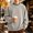 Gray, variant on Men's Crew Neck Pullover Sweatshirt, Loose Fit Long Sleeve Casual Street Hip Hop Top for Spring Fall Daily Outfits