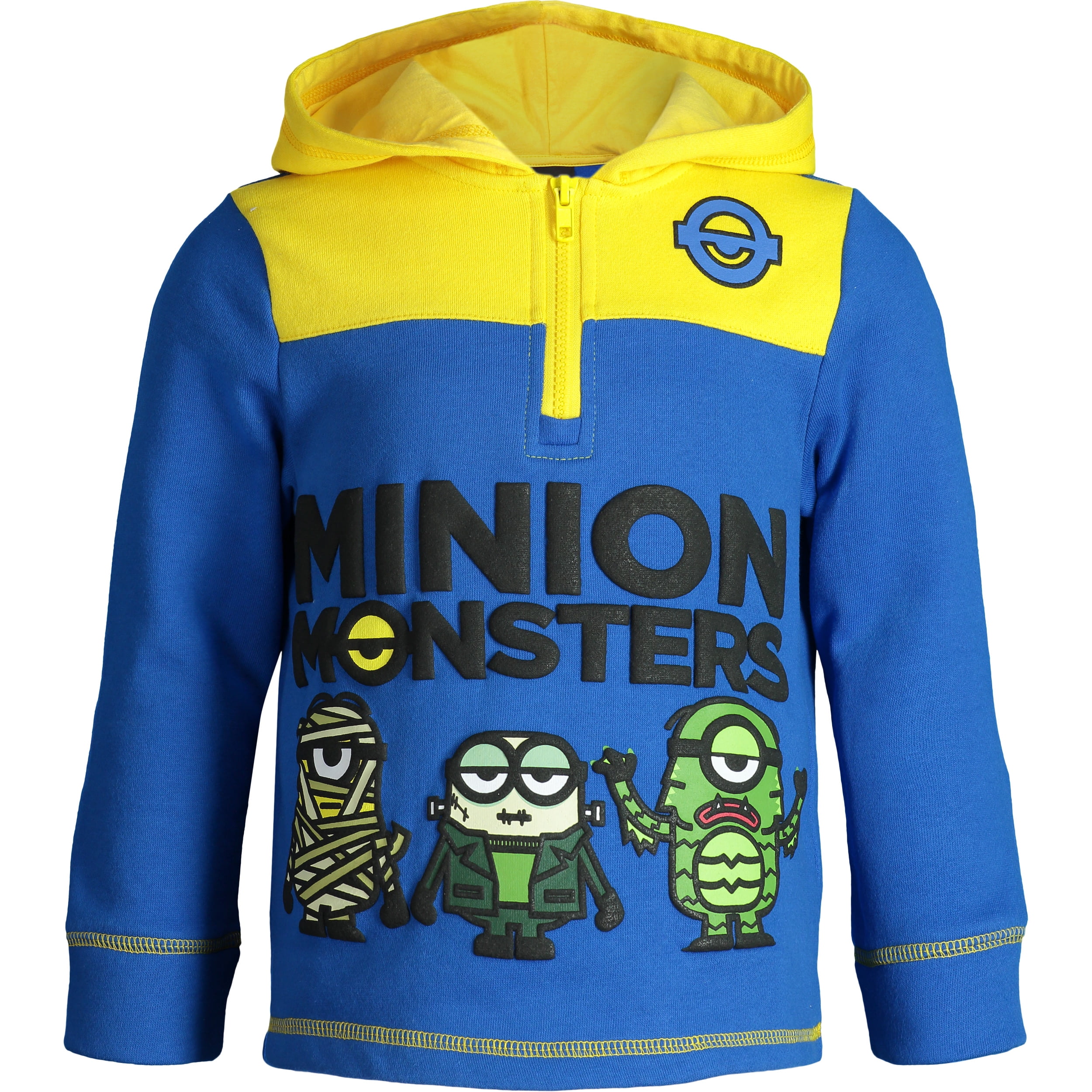 DESPICABLE ME MINIONS Zipped Hooded Fleece Jumper Jacket Age 3,4,5,6,7,8 Years 