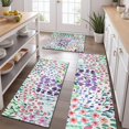 thumbnail image 2 of Pioneer Flower Floral Print Pattern Kitchen Rugs Sets Of 3,Kitchen Runner Rugs Non Skid Washable,Decorative Kitchen Floor Mats for Kitchen,Sink,Laundry,17"x30"+ 17"x47" + 17"x59", 2 of 6