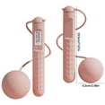 thumbnail image 3 of Weighted Jump Rope with Counter, Adjustable Length Skipping Rope for Adults Fitness Training, ABS Material Handles for Indoor and Outdoor Workout(Pink), 3 of 5