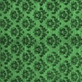 thumbnail image 1 of Ahgly Company Indoor Square Abstract Emerald Green Modern Area Rugs, 3' Square, 1 of 4