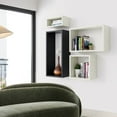 thumbnail image 7 of Kaboon Wall Mount Cube Shelf Set of 4, 59x43x7.87, Model-Cube-Shelf, Black, 7 of 7