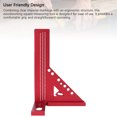 thumbnail image 4 of Imperial 3D Multi Angle Measuring Ruler,45 / 90 Degree Aluminum Alloy Woodworking Square Protractor, Miter Triangle Ruler High  Layout Measuring Tool for Engineer, 4 of 7