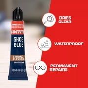 Loctite Shoe Glue, Pack of 1, Clear 0.6 fl oz Tube