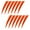 Orange, variant on Almencla 12pcs 4" Fletches Fletching DIY Shaft Decoration Tool - White