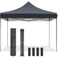 thumbnail image 3 of Simenmax Canopy Tent 10x10 Pop Up Canopy Heavy Duty Canopy Tents for Parties Backyard Waterproof Portable Tent Pop Up Shade Canopy with Sand Bags, Gray, 3 of 10
