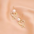 thumbnail image 3 of Pendientes del día de San Valentín para mujer Pendientes de corazón para niñas Pendientes colgantes de corazón Regalos del día de San Valentín para ella Pendientes de corazón, 3 of 5