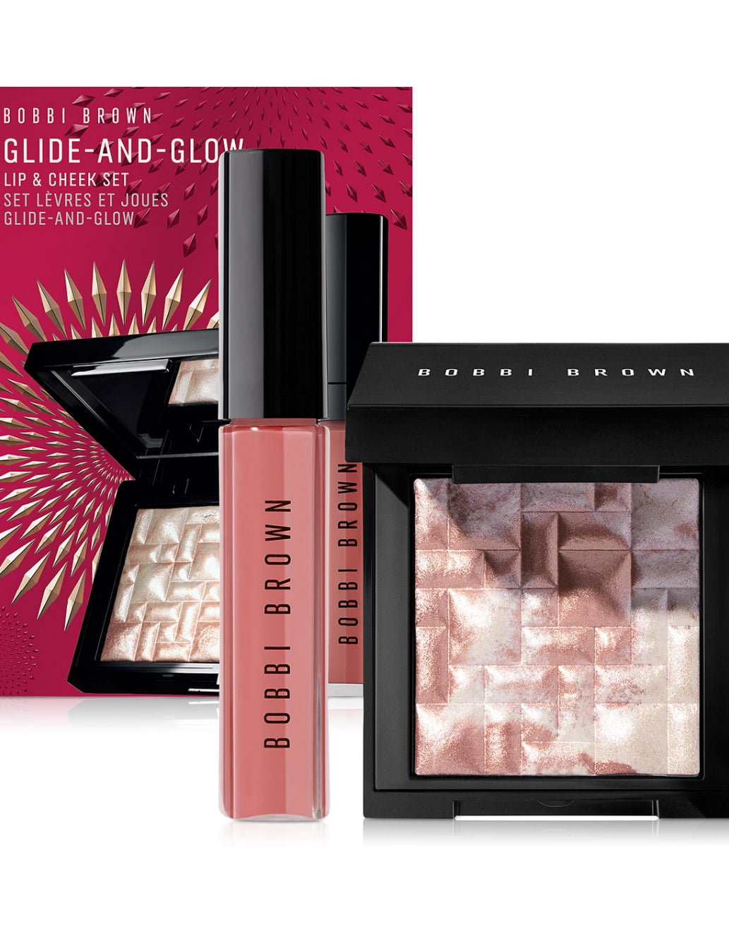 2-Pc. Glide-and-Glow Lip Gloss + Highlighter Set