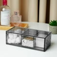 thumbnail image 3 of IWNTWY Qtip Holder Dispenser Bathroom Acrylic Swab Ball Holder with 3 Compartments for Cotton Swab, Ball, Cotton Pad, 3 of 7