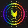 thumbnail image 3 of CafePress - Chicken Rainbow Studs Dark T Shirt - Men's Classic Graphic Cotton T-Shirt, 3 of 4