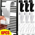 thumbnail image 2 of 3/6PCS Bathroom Hanger Clips Heated Towel Radiator Rail Hook Holder Multifunction Drying Rack Hook Towel Clothes Storage Hanger, 2 of 10