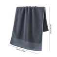 thumbnail image 3 of Cotton Face Towel | Thick Absorbent Soft Terry Weave | 73 x 33 cm | Reinforced Edges | Durable No-Lint Finish | For Bath, Hand Drying, Embroidery | 1 Pack | Blue Beige Gray, 3 of 6