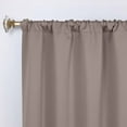 thumbnail image 2 of Superior Blackout Solid Light Filtering Rod pocket Curtain Panel Set, 36" x 72", Taupe, 2 of 9