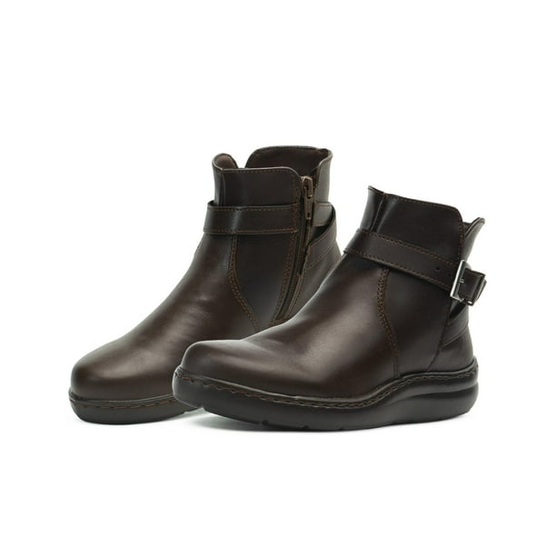 Botin Casual Green Love Piel Lisa Dama Antiderrapante Café cafe 23.5
