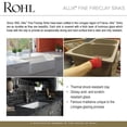 thumbnail image 6 of Rohl 6337-00 33 x 22 in. Allia Fireclay 2 Bowl Undermount Kitchen Sink, White, 6 of 7