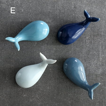 

Journey 4 pcs Cute Cartoon Ceramic Chopsticks Holders Whale Shape Kitchen Art Craft Chopsticks Holder Stand(E)