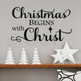 thumbnail image 6 of Christmas Begins with Christ North Star Vinyl Lettering Wall Decal Sticker Christmas Holiday Decals - Size: 12" H x 22" L  - Color: Black, 6 of 6