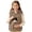Brown, variant on Kids' Polka Dot Cat Pouch Hoodie Sweatshirt with Pet Carrier Pocket