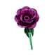 thumbnail image 5 of Ramo de rosas artificiales de metal que nunca se marchita, 23 cm, regalo de cumpleaños para hotel. Púrpura, 5 of 9