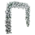 thumbnail image 2 of Guirlande de Noël 1 Pce, Décorations de Noël Floquées de Neige Artificielle, Guirlande de Décoration de Noël, Guirlande Réaliste d'Hiver Givrée pour Arbre de Noël, Porte d'Entrée, Fenêtre, 2 of 9