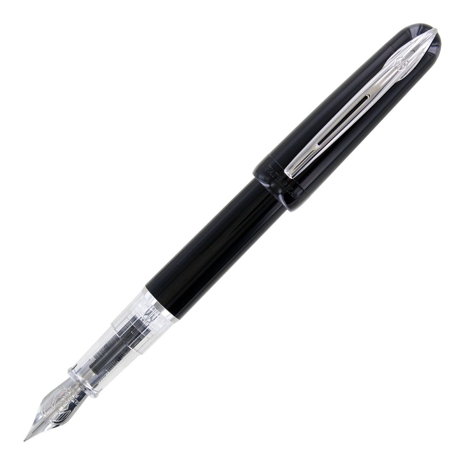 Waterman Kultur Fountain Pen, Black with Chrome Trim, Fine