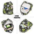thumbnail image 5 of FORMRS Mini Backpack Purse for Women Travel Daypack Casual Shoulder Bag, White Flower Pattern, 5 of 7