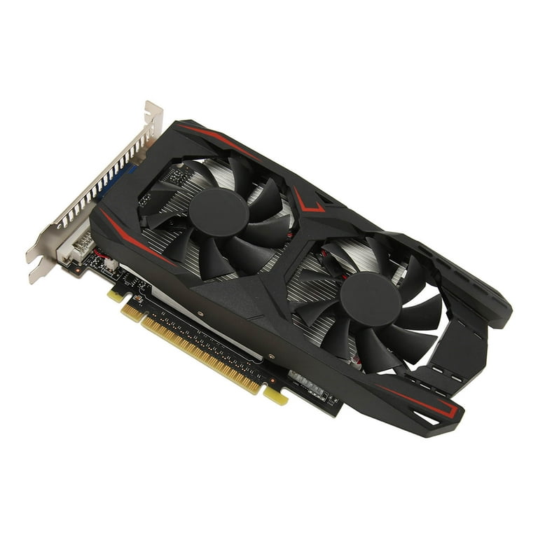 GTX1050Ti Gaming Graphics Card, 4GB GDDR5 128bit Discrete Graphics Card,  650MHz 1800MHz, DVI VGA , Gaming Video Card With Quiet Dual Cooling Fan