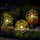 thumbnail image 2 of Luces decorativas de jardín con 8 modos, luces solares de fuegos artificiales para exteriores, 120/150 LED, cables de cobre, guirnalda de luces para paisajismo, flores, fuegos artificiales, árboles, 2 of 8