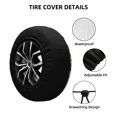 thumbnail image 4 of Cute Cartoon Rick And Morty Spare Tire Cover Wheel Protectors For Trailer Rv Suv Truck Camper Travel Fits For Tire Diameter 14 Inch, 4 of 7
