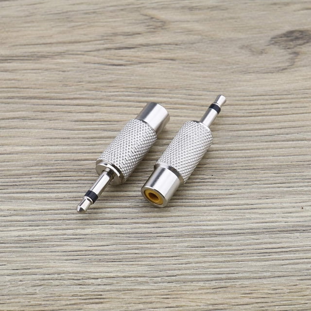 Matsuzay Adaptador de 2 conectores mono macho a hembra, buena resistencia al desgaste para un convertidor de audio hembra de larga duración Electrónica miscelánea