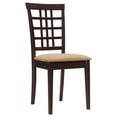 thumbnail image 3 of Kelso Lattice Back Dining Side Chair Cappuccino (Set of 2), 3 of 13
