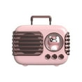 thumbnail image 1 of Clearance Usloyux Wireless Portable Speakers Deals Dw09 Cute Wireless Bluetooth Speaker Subwoofer Home Furnishings Outdoor Portable Card Desktop Audio Gift, Pink, 1 of 1