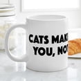 thumbnail image 4 of CafePress - Cat's Make Me Happy - 20 Oz White Ceramic Mega Mug, 4 of 5