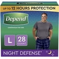 thumbnail image 1 of Ropa interior para adultos para incontinencia Depend Night Defense para hombre, talla grande, 1 of 10