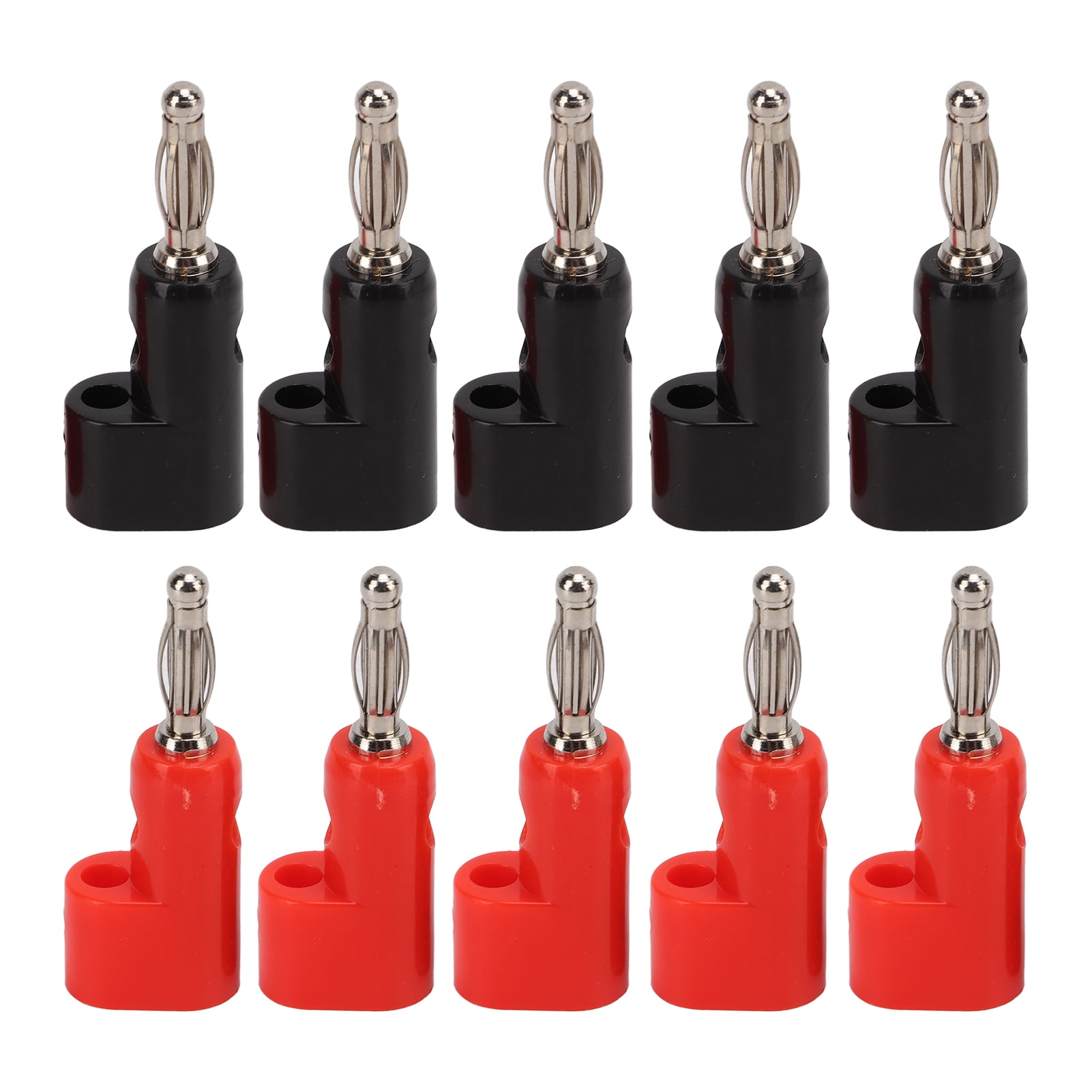 Stackable Banana Plug, Corrosion Banana Plug Jack Adapter 30VAC60VDC 24A 5 Set Open Screw 4mm